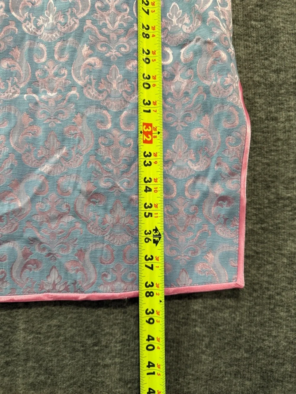Lavender Midi Cheongsam Dress with‎ Pink Trim Y2K Style